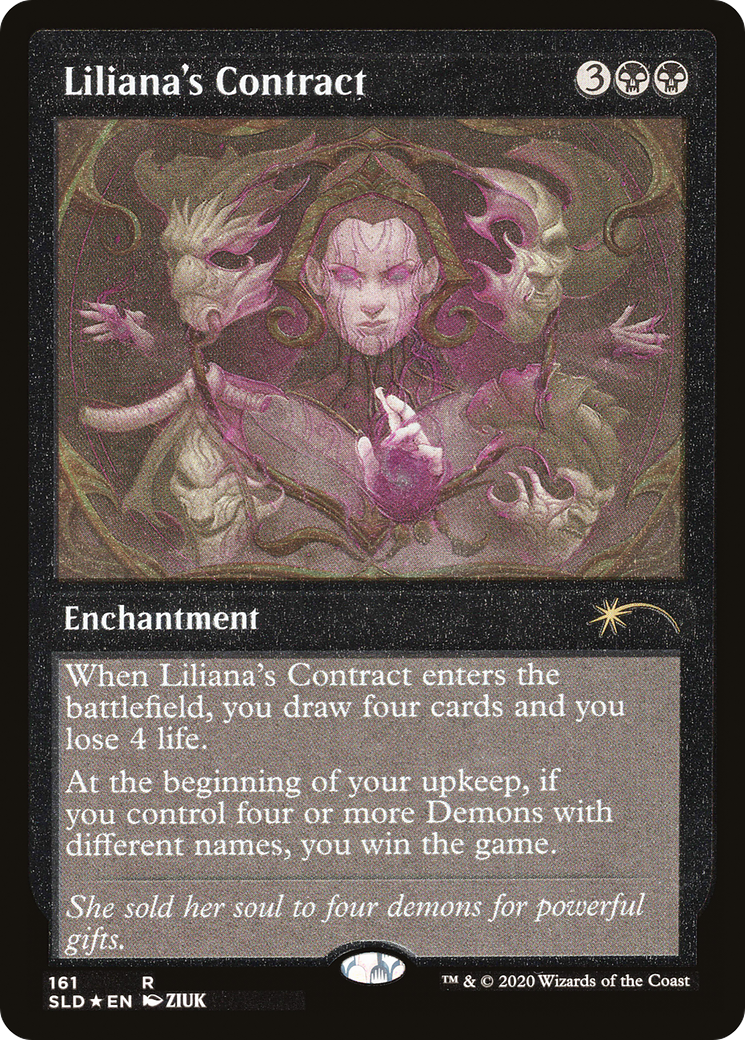 Liliana's Contract (SLD-161★) - Secret Lair Drop Etched Foil