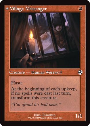 Village Messenger Treatments // Moonrise Intruder (Retro Frame) (INR-466) - Innistrad Remastered Foil