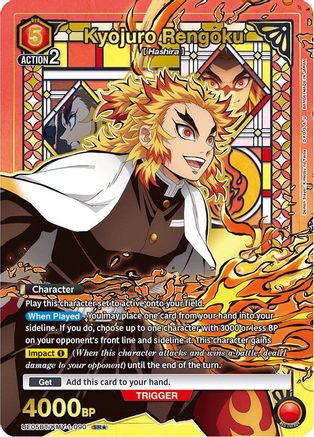 Kyojuro Rengoku (090) (SR*) (UE05BT/KMY-1-090) - Demon Slayer Kimetsu no Yaiba Foil