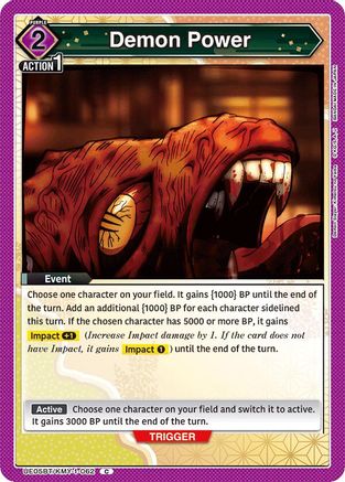 Demon Power (UE05BT/KMY-1-062) - Demon Slayer Kimetsu no Yaiba