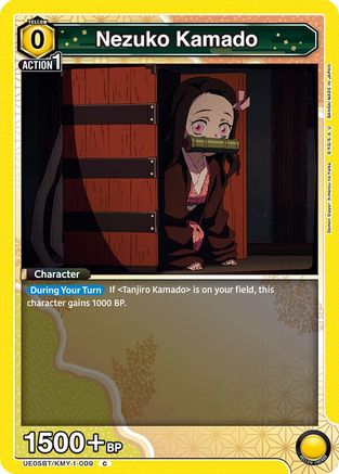 Nezuko Kamado (009) (Box Topper Foil) (UE05BT/KMY-1-009) - Demon Slayer Kimetsu no Yaiba Foil