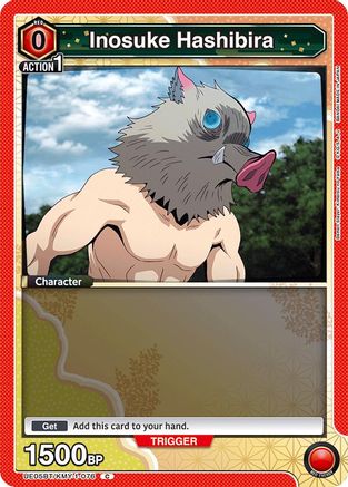 Inosuke Hashibira (076) (Box Topper Foil) (UE05BT/KMY-1-076) - Demon Slayer Kimetsu no Yaiba Foil