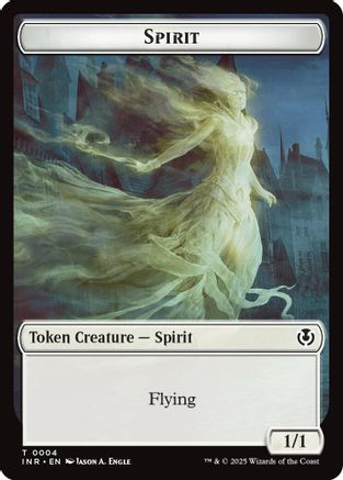Spirit // Human (0002) Double-Sided Token (INR-2 // 4) - Innistrad Remastered Foil