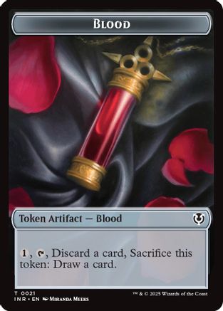 Blood // Clue Double-Sided Token (INR-21 // 22) - Innistrad Remastered Foil