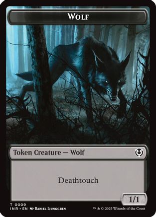 Jeton double face Loup (0009) // Loup (0018) (INR-9 // 18) - Innistrad Remastered Foil 