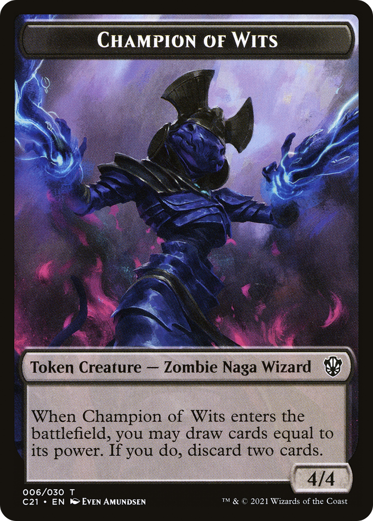 Champion of Wits (TC21-006) - Commander 2021 Tokens