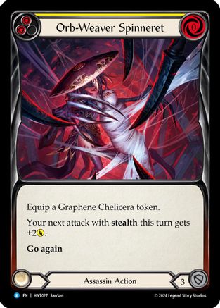 Filière Orb-Weaver (jaune) (HNT027) - L'arc-en-ciel traqué