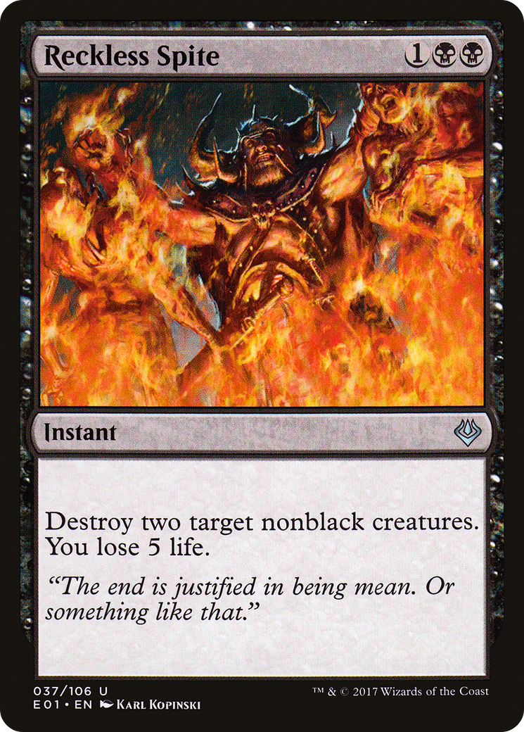 Malveillance téméraire (E01-037) - Ennemi juré : Nicol Bolas