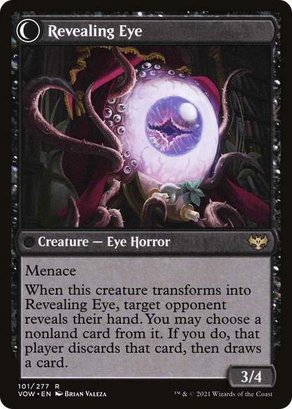 Concealing Curtains (VOW-101) - Innistrad: Crimson Vow: (Double Faced Transform) Foil