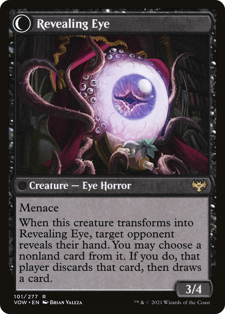 Concealing Curtains (VOW-101) - Innistrad: Crimson Vow: (Double Faced Transform) Foil