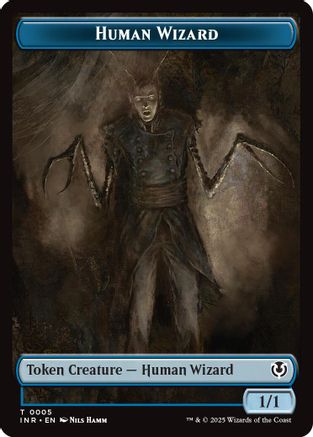 Sorcier humain // Emblème - Jeton recto-verso Jace, décrypteur de secrets (INR-5 // 25) - Innistrad Remastered 