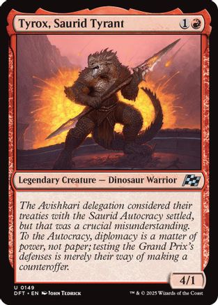 Tyrox, Saurid Tyrant (-149) - Aetherdrift Foil