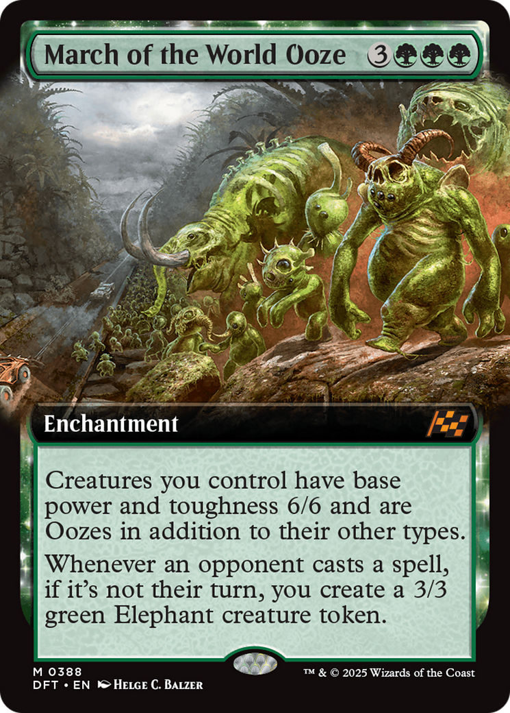 Marche du Monde Ooze (Extended Art) (-388) - Aetherdrift Foil 