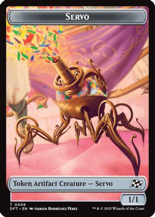 Jeton double face Servo // Thopter (0009) (DFT-8 // 9) - Feuille Aetherdrift 