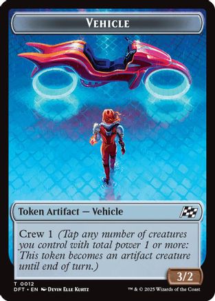 Véhicule // Jeton double face Pilote (DFT-12 // 1) - Aetherdrift Foil 