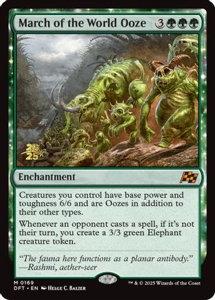 March of the World Ooze (PRE-169) - Cartes de pré-version Foil