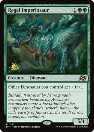 Regal Imperiosaur (PRE-177) - Prerelease Cards Foil