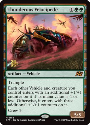 Vélocipède tonitruant (PRE-183) - Cartes de pré-version Foil