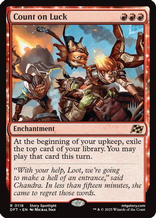 Count on Luck (PPDFT-118) - Promo Pack: Aetherdrift Foil