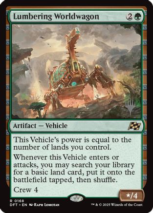 Lumbering Worldwagon (PPDFT-168) - Pack promotionnel : Aetherdrift Foil