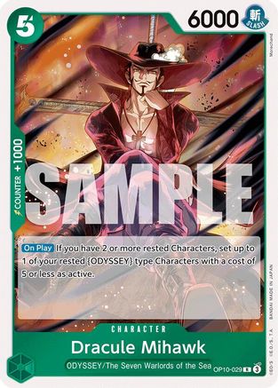 Dracule Mihawk (OP10-029) - Feuille de sang royal 