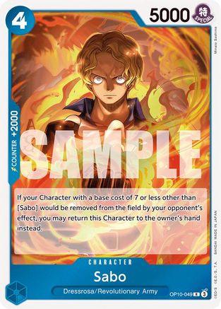 Sabo (OP10-049) - Feuille de sang royal 