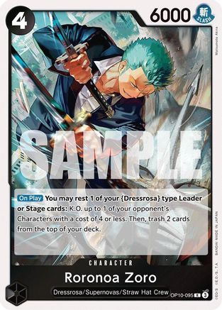 Roronoa Zoro (095) (OP10-095) - Feuille de sang royal 