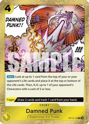Damned Punk (OP10-116) - Feuille de sang royal 