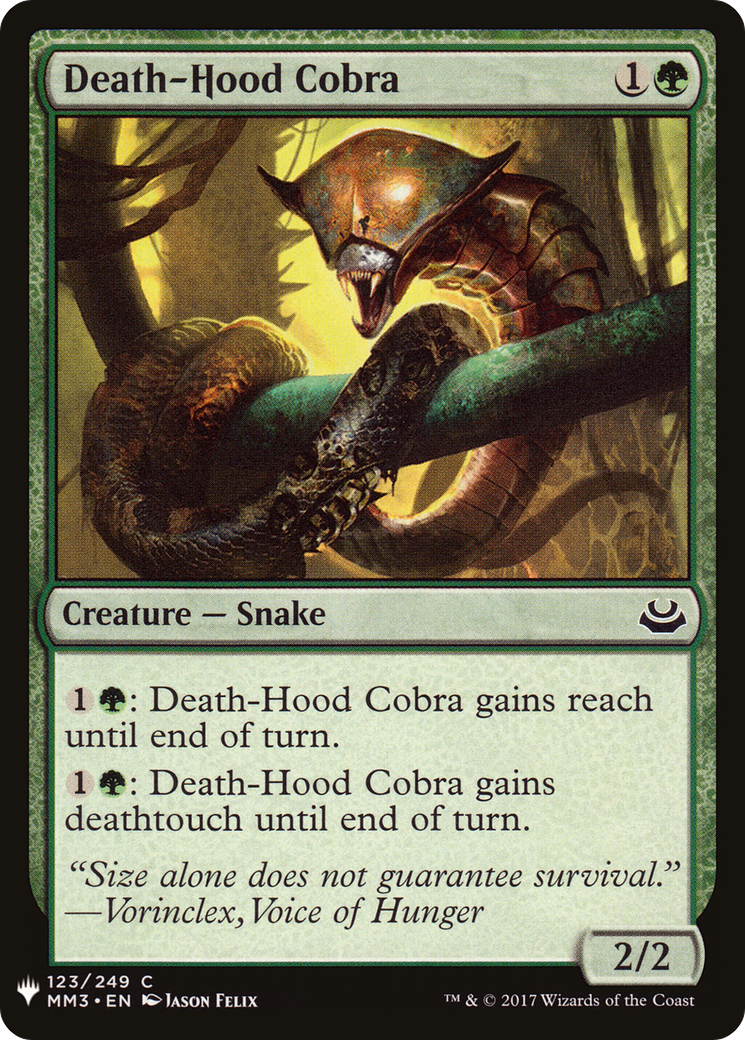 Death-Hood Cobra (LIST-123) - The List