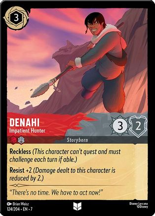 Denahi - Chasseur impatient (124/204) - Feuille froide de l'île d'Archazias 
