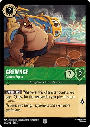 Grewnge - Expert en canons (86/204) - Île d'Archazias 