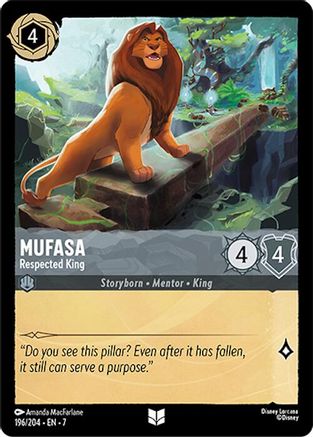 Mufasa - Roi respecté (196/204) - Île d'Archazias, Cold Foil 