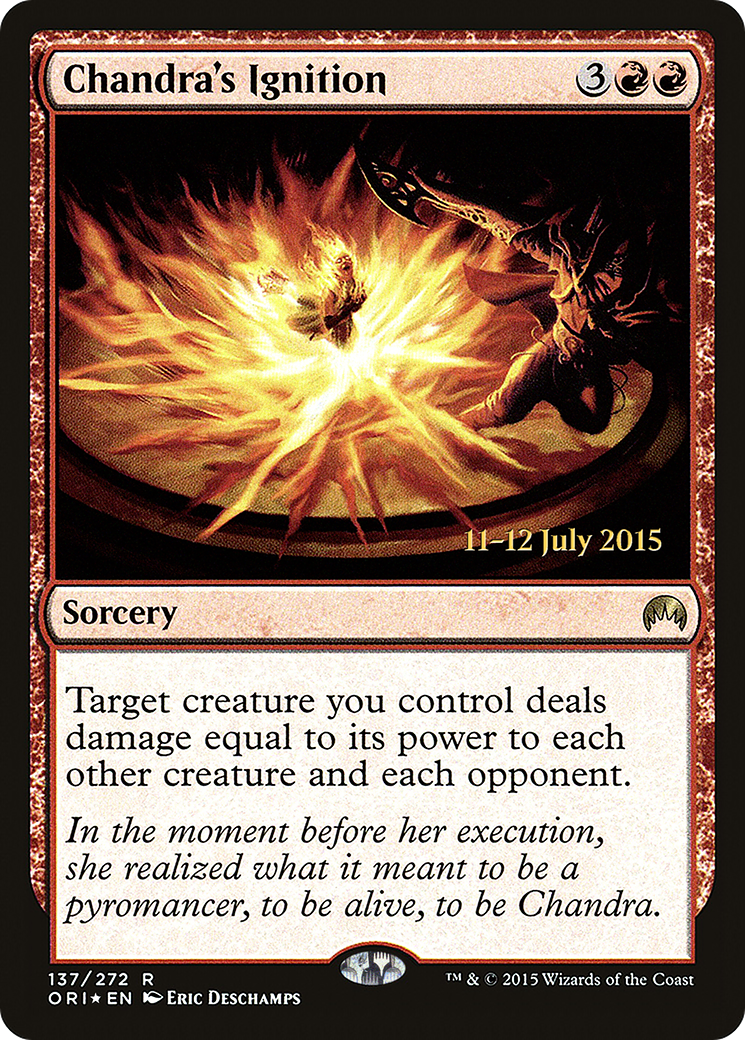 Chandra's Ignition (PRE-137S) - Magic Origins Promos Foil