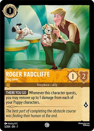 Roger Radcliffe - Dog Lover (5/204) - Feuille d'aluminium froide de l'île d'Archazias 