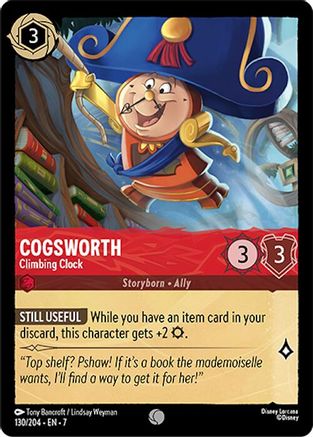 Cogsworth - Horloge grimpante (130/204) - Feuille froide de l'île d'Archazias 