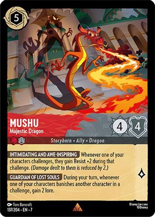 Mushu - Dragon Majestueux (137/204) - Île d'Archazias 