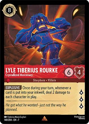 Lyle Tiberius Rourke - Mercenaire cristallisé (140/204) - Feuille froide de l'île d'Archazias 