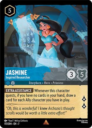 Jasmine - Chercheuse inspirée (173/204) - Feuille froide de l'île d'Archazias 