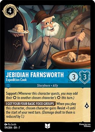 Jebidiah Farnsworth - Cuisinier d'expédition (174/204) - Île d'Archazias 