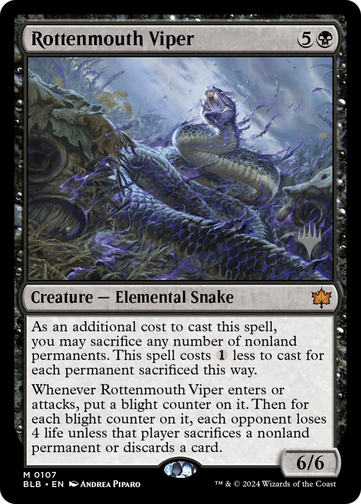 Vipère de Rottenmouth (PBLB-107P) - Bloomburrow Promos Foil 
