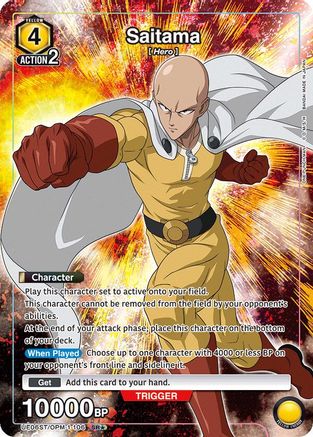 Saitama (106) (SR*) (UE06ST/OPM-1-106) - One Punch Man Starter Deck
