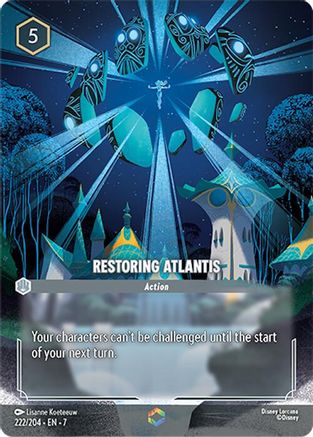 Restauration de l'Atlantide (Enchanté) (222/204) - Holofoil de l'île d'Archazias 