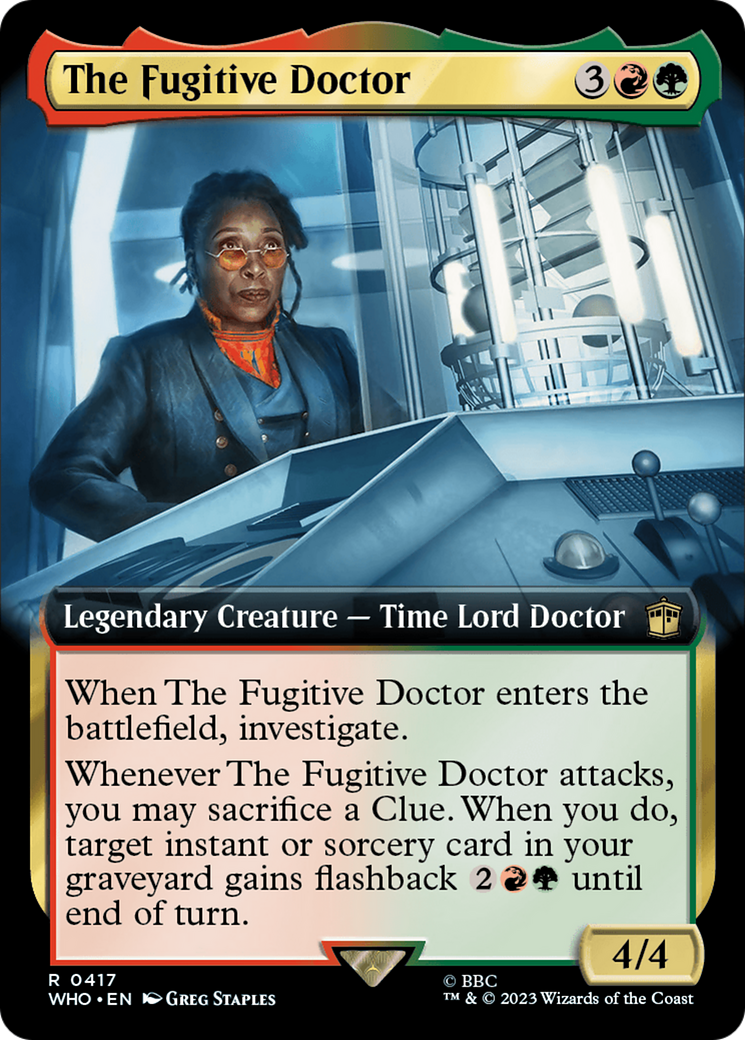 The Fugitive Doctor (Extended Art) (WHO-417) - Doctor Who: (Extended Art) Foil
