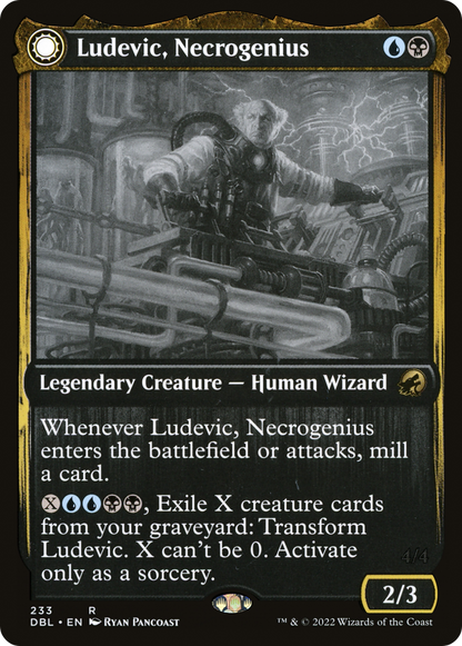 Ludevic, Necrogenius (DBL-233) - Innistrad: Double Feature: (Double Faced Transform) Foil