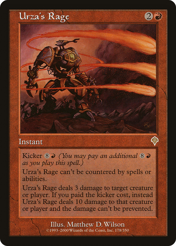 La rage d'Urza (INV-178) - Invasion