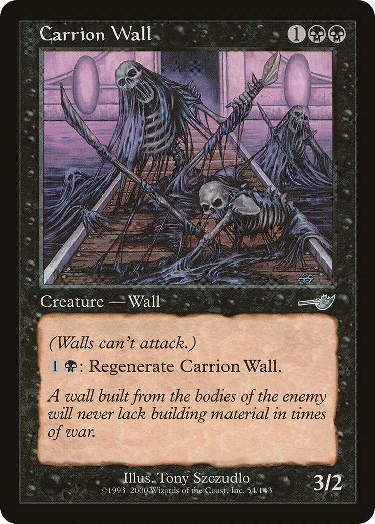 Mur de charogne (NEM-054) - Feuille Nemesis 