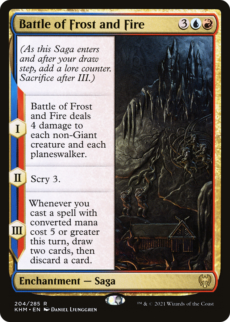 Bataille du givre et du feu (KHM-204) - Kaldheim Foil