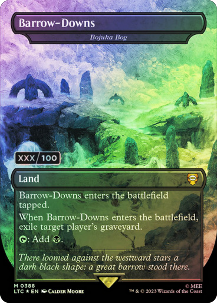 Barrow-Downs - Bojuka Bog (Serial Numbered) (LTC-388Z) - Tales of Middle-earth Commander / Barrow-Downs (Borderless) Foil