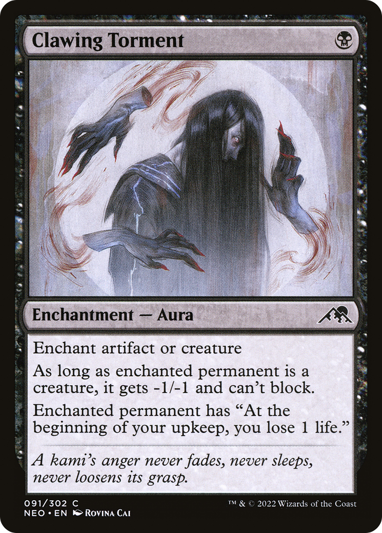 Tourment des griffes (NEO-091) - Kamigawa : Neon Dynasty Foil 