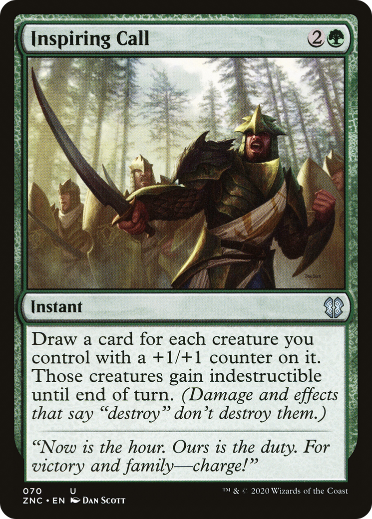 Appel inspirant (ZNC-070) - Commandant de Zendikar Rising